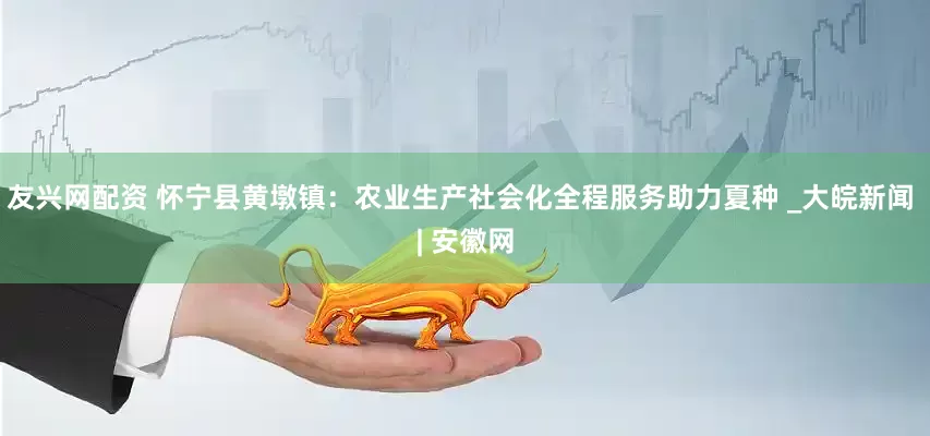 友兴网配资 怀宁县黄墩镇：农业生产社会化全程服务助力夏种 _大皖新闻 | 安徽网